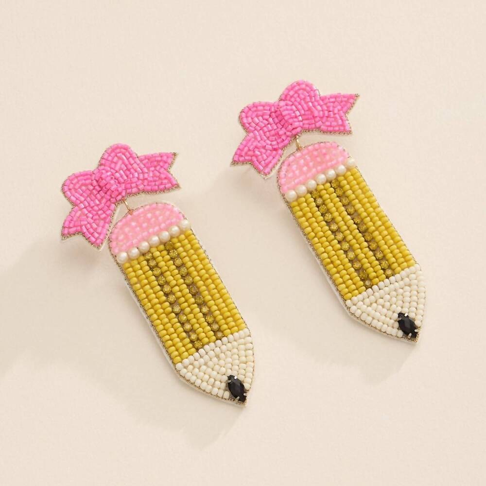 NEW LILLA HAVEN women's beaded pencil earrings in multicolor